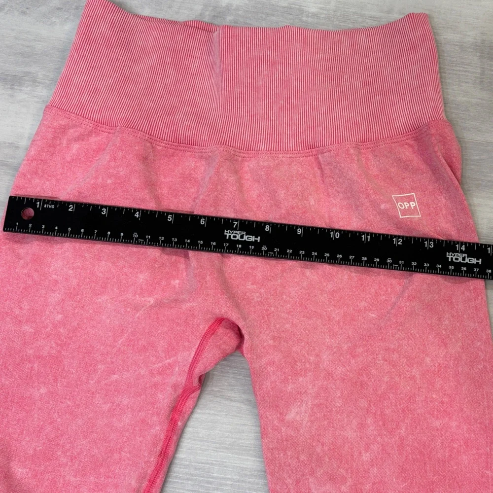 OPP Stylish Pink Women's Leggings with cinched rear Large